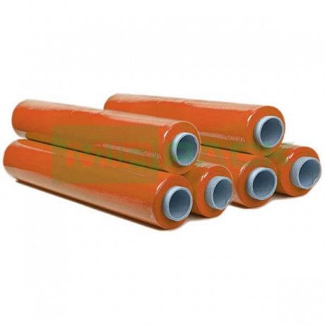 Стрейч пленка ручная 500 мм 17 мкм 2 кг оранжевая - Вид 1